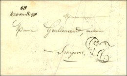 58 / Ons-en-Braye Taxe 25 DT Sur Lettre Avec Texte Daté. Au Verso, Càd LIGNE-DE-QUIEVRAIN / 2. 1851. - TB / SUP. - 1801-1848: Vorläufer XIX