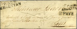 59 / Trun / ARGENTAN P.PAYE + P. 59. P / ARGENTAN Sur Lettre Avec Texte Daté 1826. Exceptionnelle Combinaison. - TB / SU - 1801-1848: Precursors XIX