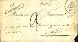 60 / Champigny Dateur A. 1838. - TB / SUP. - 1801-1848: Precursors XIX