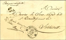 67 / Erstein Càd T 12 BENFELD (67) Sur Lettre Adressée En Franchise à Schlestadt. 1840. - TB / SUP. - 1801-1848: Precursores XIX