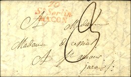 Cursive Rouge 70 / St Sorlin / MACON Sur Lettre Avec Texte Non Daté. - TB / SUP. - 1801-1848: Precursors XIX