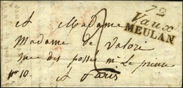 72 / Vaux / MEULAN Sur Lettre Avec Texte Daté 1823. - SUP. - R. - 1801-1848: Precursors XIX