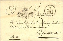 Cursive 74 / Fréneaux / ROUEN + Dateur A. 1828. - TB / SUP. - R. - 1801-1848: Precursores XIX