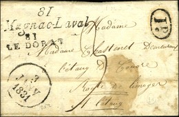 Cursive 81 / Magnac-Laval + 81 / LE DORAT, Dateur A. 1831. - TB / SUP. - R. - 1801-1848: Precursori XIX