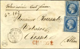 PC 2042 / N° 14 (2) Càd T 15 MONPAZIER (23) Sur Lettre Chargée, Au Verso Descriptif Annulé Et Remplacé. 1862. - TB / SUP - Altri & Non Classificati