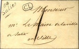 64 / Salies + CL Sur Lettre Avec Texte Daté Du 30 Décembre 1830 Adressée Localement Taxée 1. - SUP. - 1801-1848: Precursores XIX
