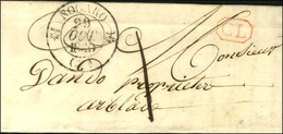 Càd T 12 NOGARO (31) + CL Rouge Sur Lettre Avec Texte Daté De Viello Adressée Localement Taxée 1. 1830. - TB / SUP. - 1801-1848: Precursori XIX