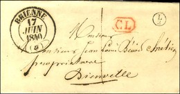 Càd T 13 BRIENNE (9) + CL Rouge B. RUR. SUP L / 2 Sur Lettre Avec Texte Daté De Lesmont Adressée Localement Taxée 1. 184 - 1801-1848: Precursori XIX