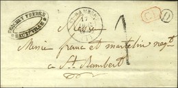 Càd T 14 ST RAMBERT (1) + CL Rouge B. RUR. D Sur Lettre Avec Texte Daté De Trépont Adressée Localement Taxe Tampon 1 De  - 1801-1848: Precursores XIX