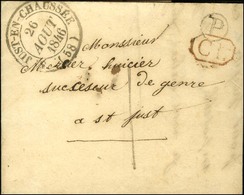 Càd T 14 ST JUST-EN-CHAUSSEE (58) + CL Rouge B. RUR. P Sur Lettre Avec Texte Daté De Blin Adressée Localement Taxée 1. 1 - 1801-1848: Précurseurs XIX