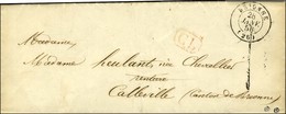 Càd T 15 BRIONNE (26) + CL Rouge Sur Lettre Avec Texte Adressée Localement Taxe Tampon 1 De Fabrication Locale. 1856. -  - 1801-1848: Precursores XIX