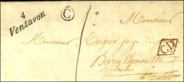 4 / Ventavon + CD Rouge B. RUR. C Sur Lettre Avec Texte Daté Le Monsestier Allemond Adressée Localement Taxée 1. 1849. - - 1801-1848: Precursors XIX