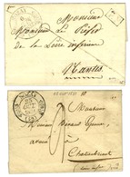 Lot De 2 Lettres Avec Càd T 11 : NOZAY Taxe 4 1831 Et P. P. 1832. - SUP. - 1801-1848: Vorläufer XIX