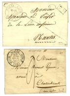 Lot De 2 Lettres Avec Càd T 11 : NOZAY Taxe 4 1831 Et P. P. 1832. - SUP. - 1801-1848: Précurseurs XIX