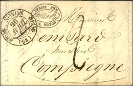 Càd T 11 NOYON (58) Taxe Tampon 2 (FL). 1836. - SUP. - 1801-1848: Vorläufer XIX