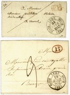 Lot De 2 Lettres Avec Càd T 11 : LURE Taxe 3 1832 Et P. P. 1837. - SUP. - 1801-1848: Precursori XIX