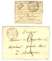 Lot De 2 Lettres Avec Càd T 11 : RIOZ Taxe 2 1834 Et P. P. 1832. - SUP. - 1801-1848: Precursors XIX