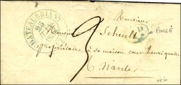 Càd Bleu T 13 CHATEAUBRIANT (42) Décime Rural Bleu Sur Lettre Avec Texte Daté De Rougé. 1834. - TB / SUP. - 1801-1848: Precursors XIX