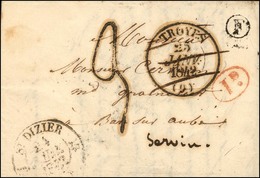 Càd T 12 ST DIZIER (50) Taxe Tampon 3 (FL) B. Rur. F '' Annerville ''. 1842. - TB. - 1859-1959 Storia Postale