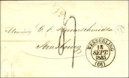 Càd T 13 WESSERLING (66) Taxe Tampon 4 (FL). 1845. - SUP. - 1859-1959 Cartas & Documentos