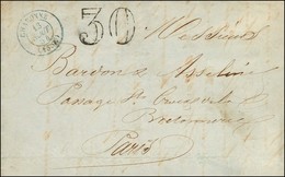 Càd Taxe Bleu CHARONNE / (15c.) + Taxe 30 DT. 1854. - SUP. - 1859-1959 Storia Postale