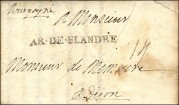 AR.DE.FLANDRE Sur Lettre Avec Texte Daté Au Camp De Frelinghen Le 8 Septembre 1706. - TB / SUP. - R. - Sellos De La Armada (antes De 1900)