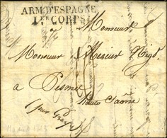 ARM. D'ESPAGNE / 1er CORPS Sur Lettre Avec Texte Daté De Madrid Le 5 Juin 1823. - TB / SUP. - Armeestempel (vor 1900)