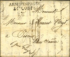 ARM. D'ESPAGNE / 1er CORPS Sur Lettre Avec Texte Daté De Madrid Le 5 Juin 1823. - TB / SUP. - Army Postmarks (before 1900)