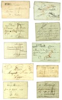 Collection De 44 Lettres Du Département De La Marne (marques Postales Du 18e, PD Et PP). - TB. - Collections