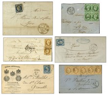 Lot De 17 Lettres De 1851 à 1880. - TB. - Collections