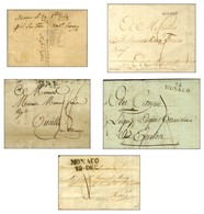 Lot De 15 Lettres De Monaco De 1769 à 1900. - TB. - Verzamelingen