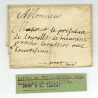 Port 2 Sols - Lettre Du XVIIe Siecle Sans Date - ....-1700: Vorläufer