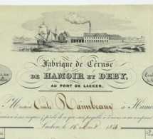 1844 LAEKEN Laken Bruxelles Brüssel Fabrique De Ceruse De Hamoir Et Deby Pour Mons - 1800 – 1899