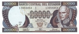 Ecuador 20000 Sucres 1999, UNC (P-129g) - Ecuador