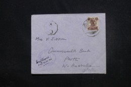 INDE - Enveloppe Pour L'Australie En 1943 Avec Marques De Contrôle Postal - L 45477 - 1936-47 Koning George VI