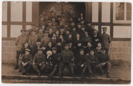 Carte Photo Militaria WWI Soldats Allemands Accordéon Civils Femmes à Localiser - Guerra 1914-18