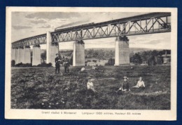 Moresnet ( Plombières). Viaduc Ferroviaire, Train ( Ligne Aix La Chapelle-Anvers). Militaires, Enfants. 1922 - Plombières