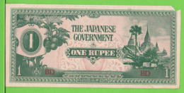 THE JAPANESE GOVERNMENT / ONE RUPEE / SERIE * BD * - Japon