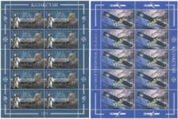 Kazakhstan 1999 . Space. 2 M/S Of 10 .  Michel # 249-50  KB - Kasachstan