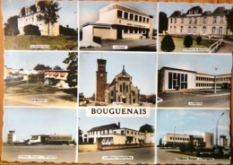 BOUGUENAIS MULTIVUES GENDARMERIE POSTE CHATEAU ET CITE BEAUVOIR EGLISE MAIRIE CHATEAU BOUGON - Bouguenais