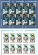 Kazakhstan 1999 . Kazakh Spacemen:T.Musabaev, T.Aubakirov. 2 M/S Of 10 .    Michel # 273-74  KB - Kazakhstan