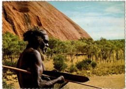 Ayers Rock Central Australia - A  Pitjandjara Aborigine Near Kundu Gorge - Aborigenes