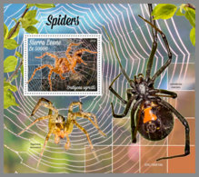 SIERRA LEONE 2019 MNH Spiders Spinnen Araignees S/S - IMPERFORATED - DH1942 - Spinnen