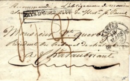 1833- Lettre En Port Payé De St Yago ( Santiago De Cuba) Confié Au" Capitaine Saunier  " - Posta Marittima