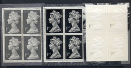 GB 2003 Machin 1st Recess, Litho & Embossed Booklet Pane MUH - Unused Stamps