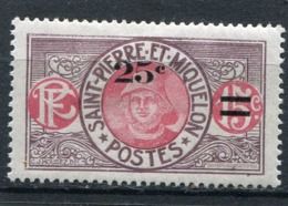 SAINT-PIERRE ET MIQUELON  N°  118 *  (Y&T)   (Charnière) - Unused Stamps