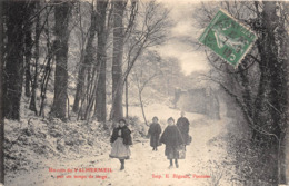 95-AUVERS-SUR-OISE-VALHERMEIL- UN COIN DE VALHERMAIL, PAR UN TEMPS DE NEIGE - Auvers Sur Oise