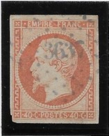 France N°16 - 40c Orange - B - 1853-1860 Napoléon III