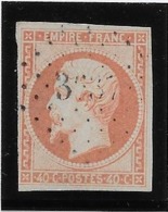 France N°16 - 40c Orange - B - 1853-1860 Napoleon III