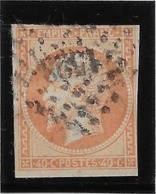 France N°16 - 40c Orange - B - 1853-1860 Napoléon III